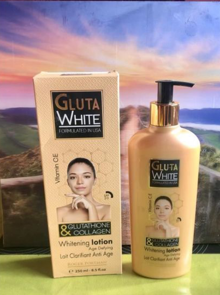 Gluta White ✨ – Lait de Corps Éclaircissant Maxi