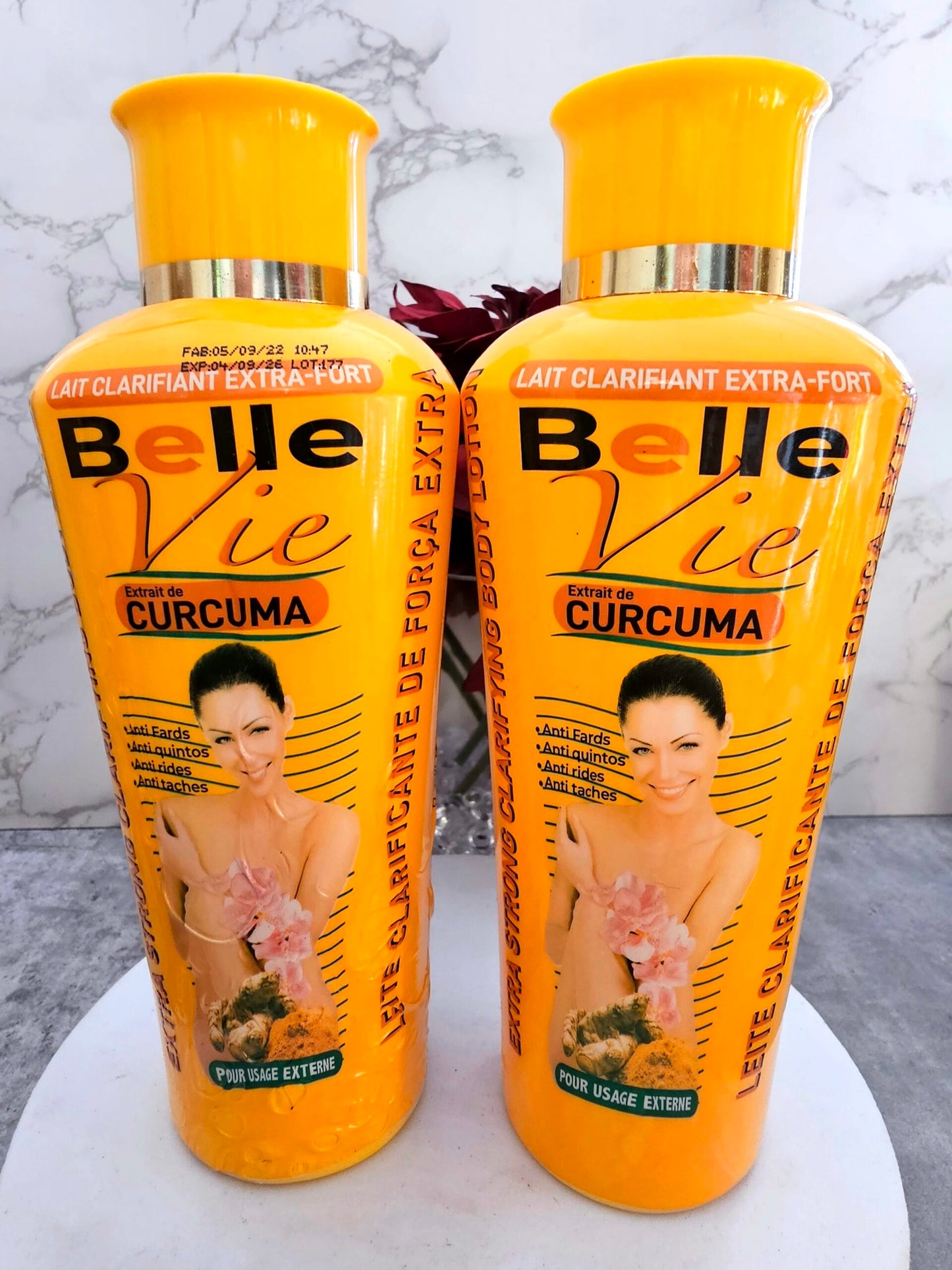 🌟 Belle Vie Curcuma – Gel Douche & Lait de Corps 🌟